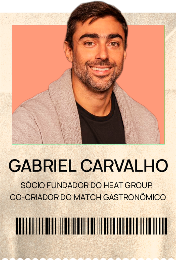Gabriel Carvalho, sócio fundador do Heat Group e co-criador do Match Gastronômico